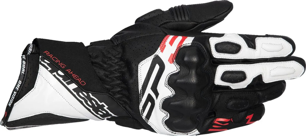Guantes moto homologados SP-3  SP-3 BLK/WHT/RD FLUO 2X