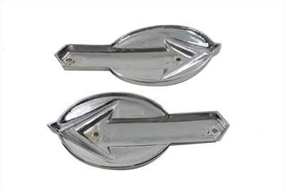 Pair of Tank Emblems for Harley-Davidson 1959-1960