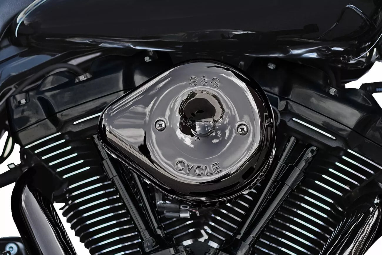 Copertura del filtro ad aria stealth Chrome per M-Oight Motors per Harley Davidson