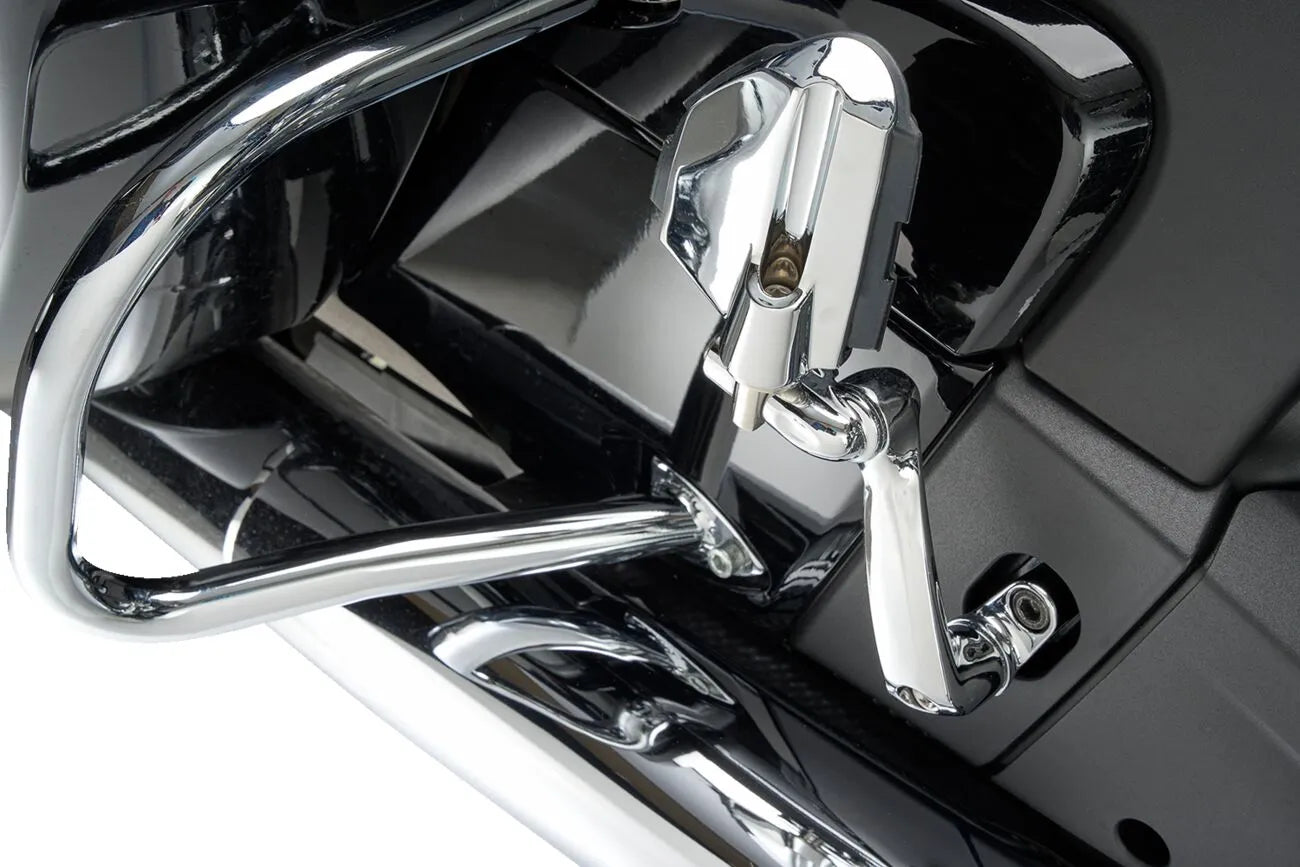 Adjustable chrome passenger footrest for Indian