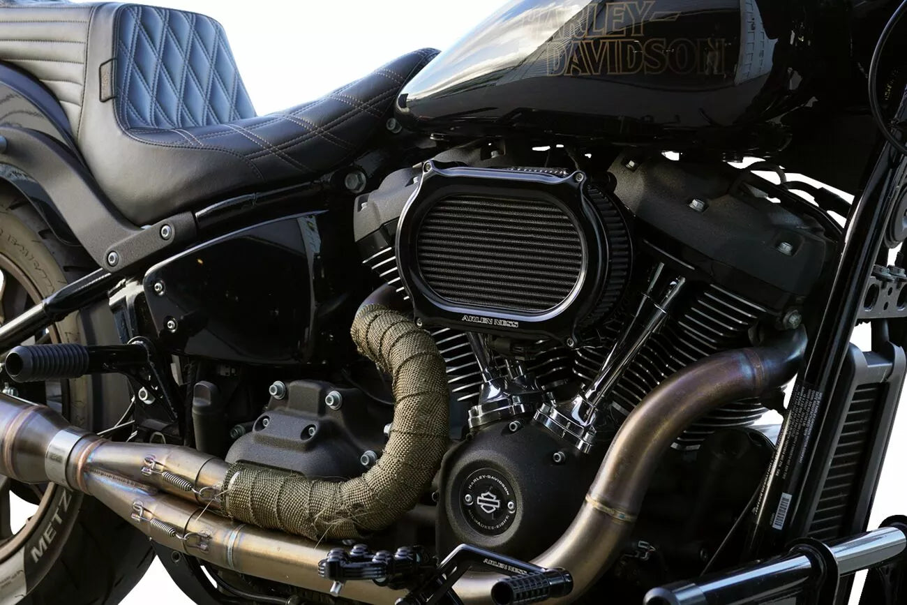 Stage II Oval Performance Luftfilter Kit Schwarz für Harley Davidson