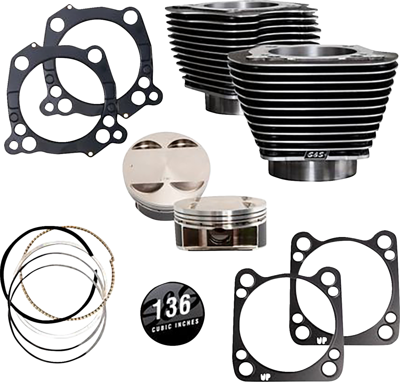 Kit Big Bore De 136” Para M-Eight Motores De 107”/114”/117” Para Harley Davidson