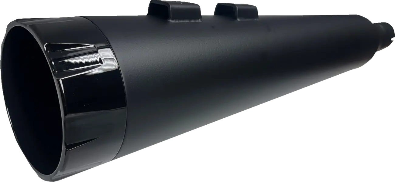 Silenciadores 4.5" Negros Con Tapa Negra Para Harley Davidson FLH 95 En Adelante