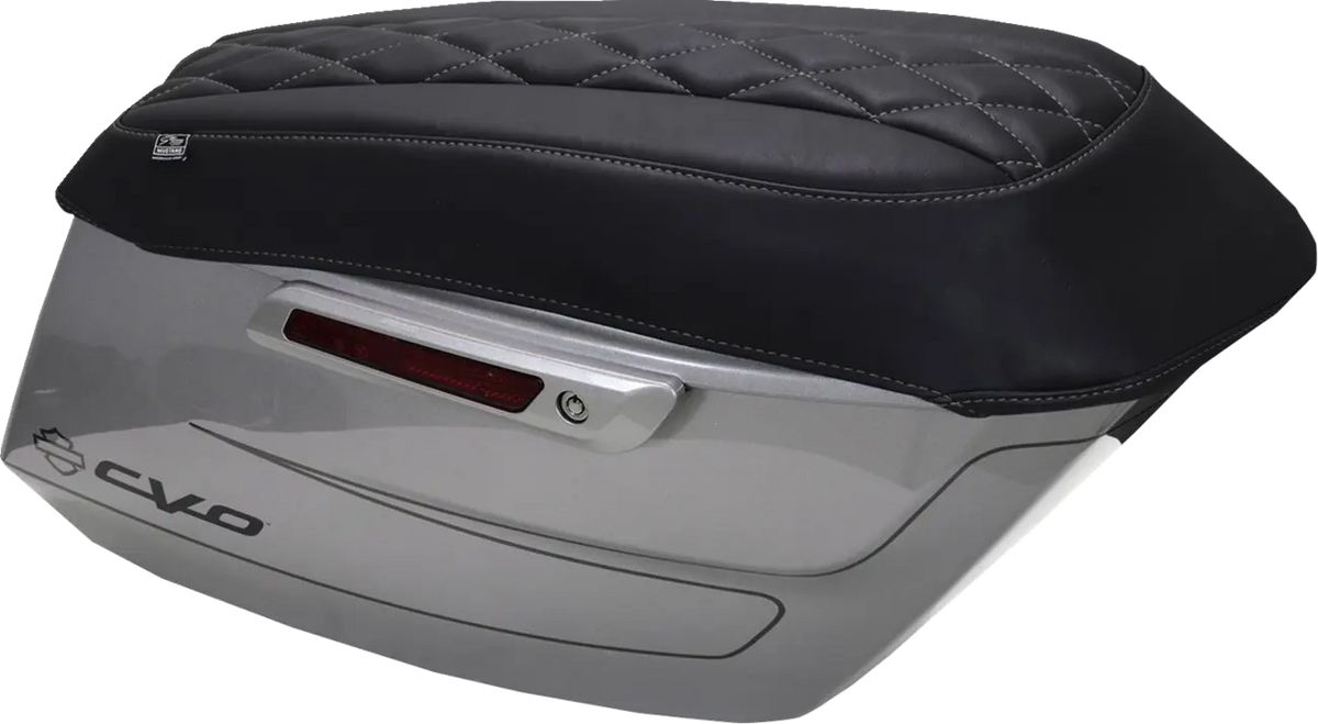 Deluxe Diamond Saddlebag Lid Covers for Harley Davidson