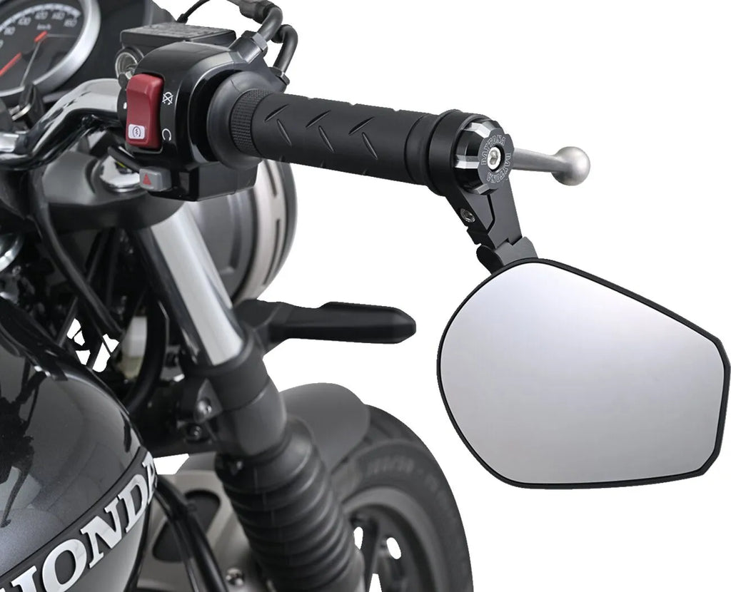 Tapón de manillar "W" negro para moto