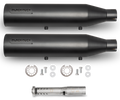 Black Duck, Raidrunner Silenciosos Negro Mate Para Harley Davidson Sportster