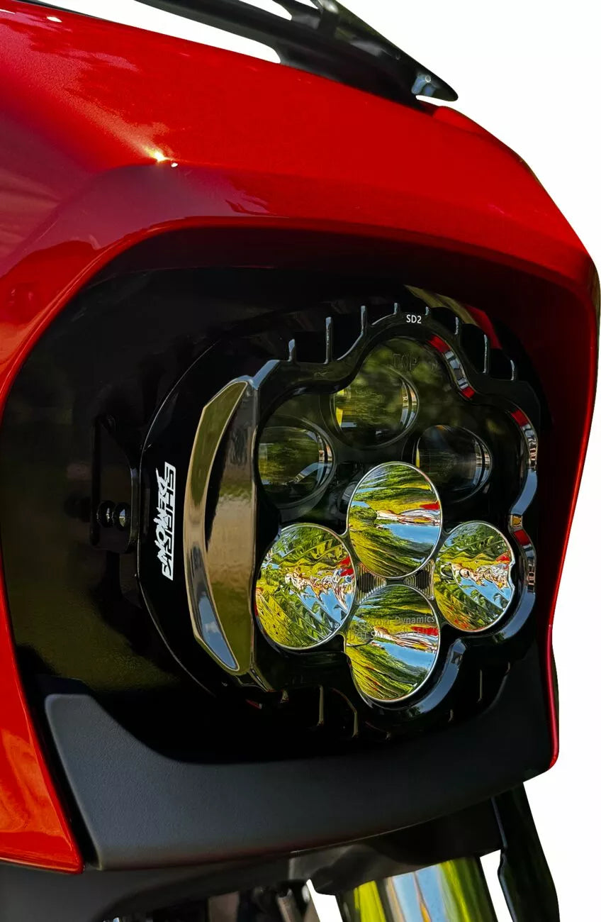 Faro Delantero Shark Demon Led ECE Para Harley-Davidson