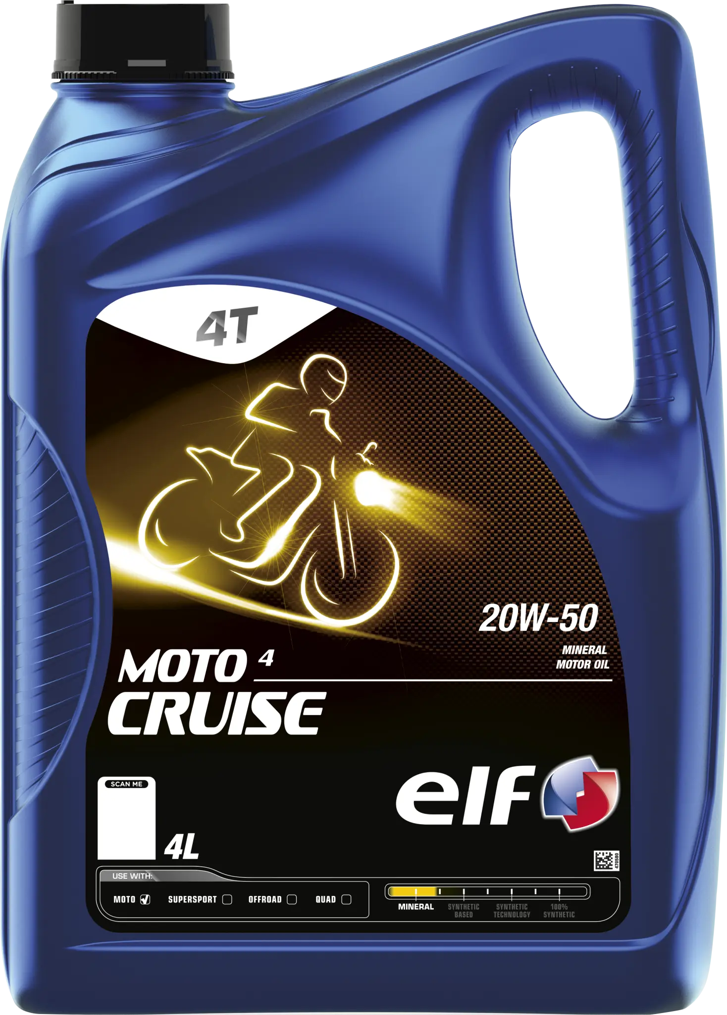 Aceite Motor Para Moto 4 Cruise 20W50 Adv 4L