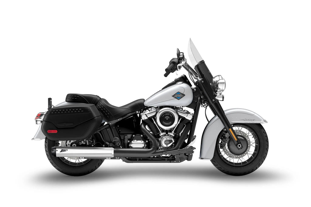 Silenciadores Slip-On 4,5 Pulgadas Cromados Para Harley Davidson-Softail