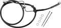 Black Vinyl Coated Stainless Steel Rear Brake Line for Harley Davidson