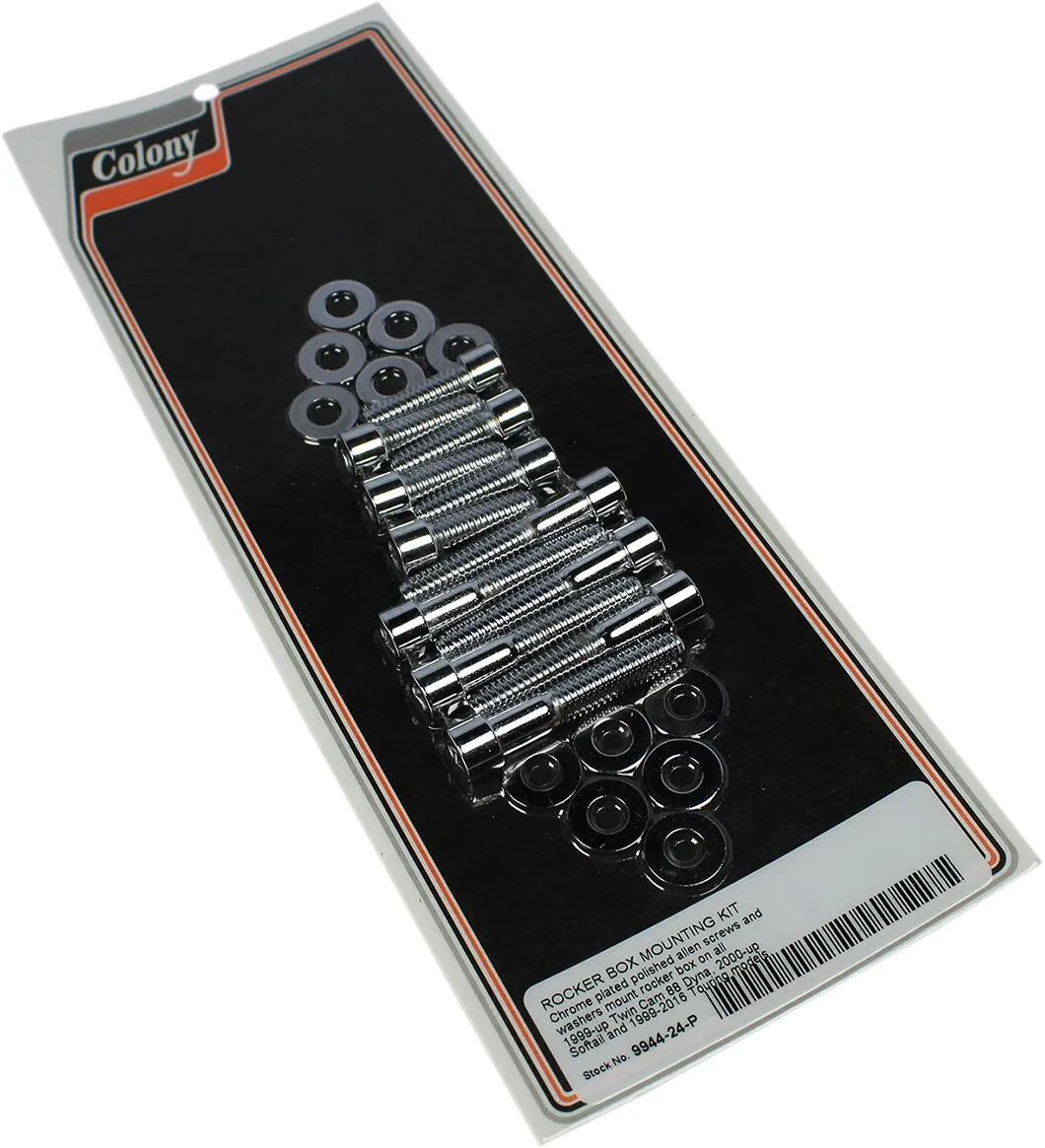 Kit tornillos cromados tapas balancines para Harley-Davidson Twin Cam