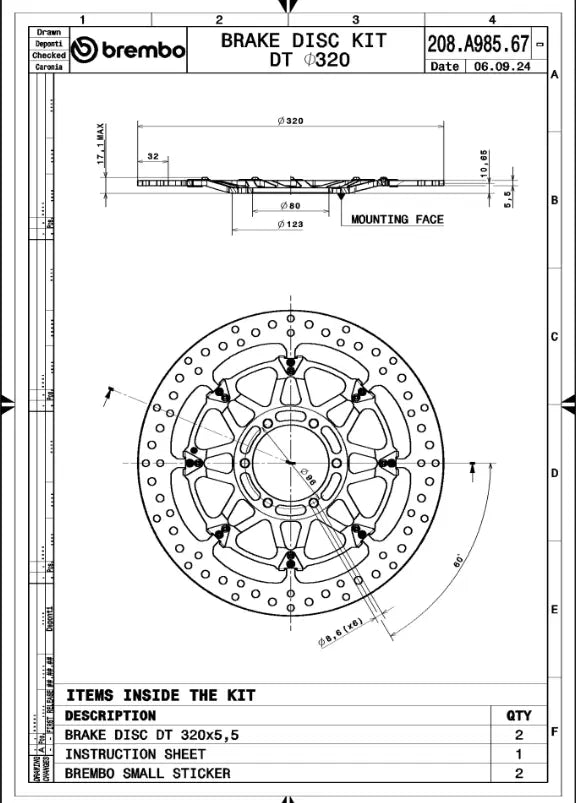 BRAKE DISC KIT T-DRIVE UPGRADE LINE Brake DISCS T-DRIVE