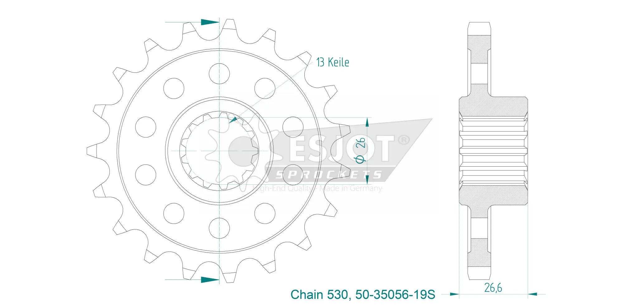 530 9T Front Sport Sprocket for Harley Davidson Pan America