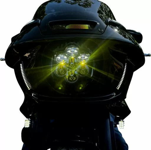 Shark Demon 2 ECE LED-Scheinwerfer für Harley-Davidson