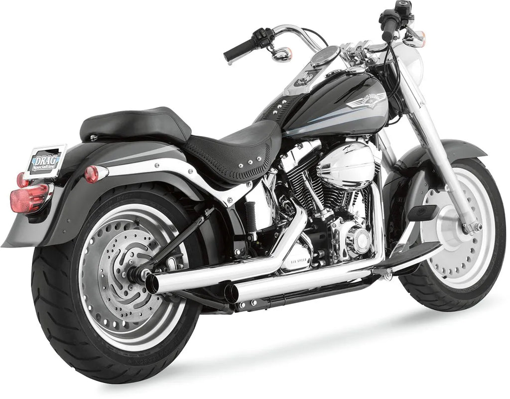 Straightshots-Auspuffanlage verchromt für Harley Davidson Softail