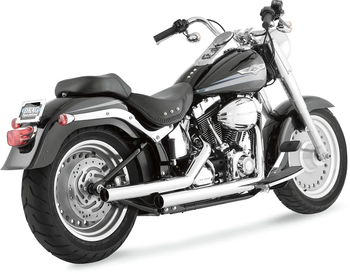 Sistema de escape Straightshots cromado para Harley Davidson Softail