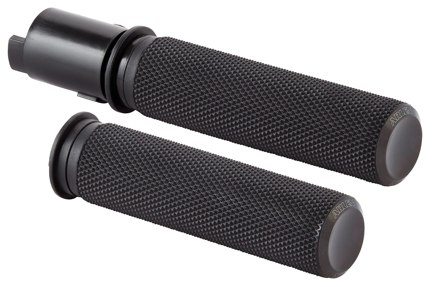 Arlen Ness Knurled Fusion Black Lenkergriffe für Harley-Davidson