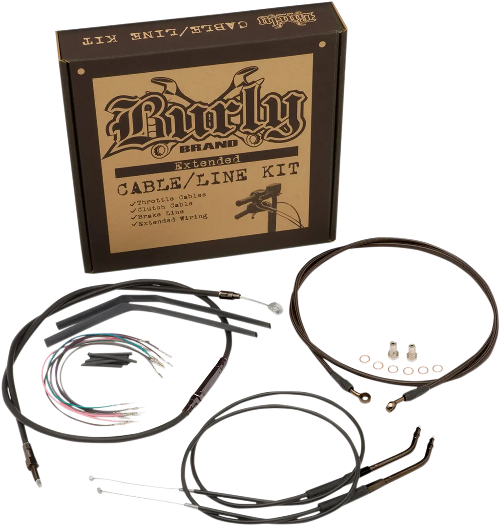 Handlebar Cable Kit 12" for Harley-Davidson Dyna Fat Bob 2008-2011