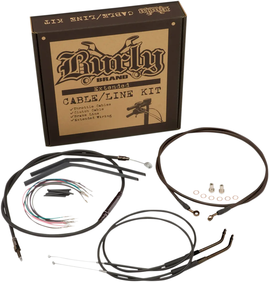 Handlebar Cable Kit 12" for Harley-Davidson Dyna Fat Bob 2008-2011