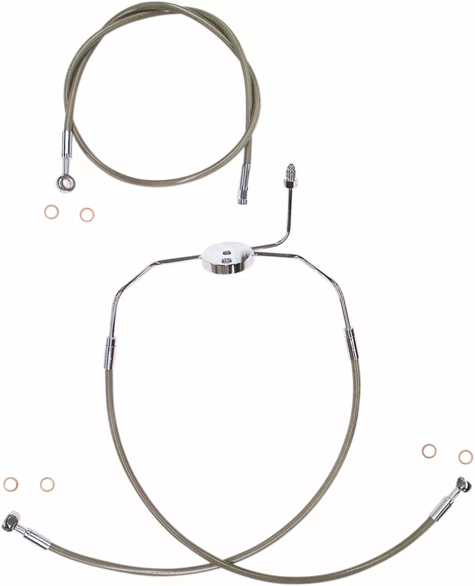 Latiguillo Freno Metálico Para Harley-Davidson Road King Custom 1996-2007