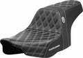 SDC Performance Grip Seat White Stitching for Harley-Davidson