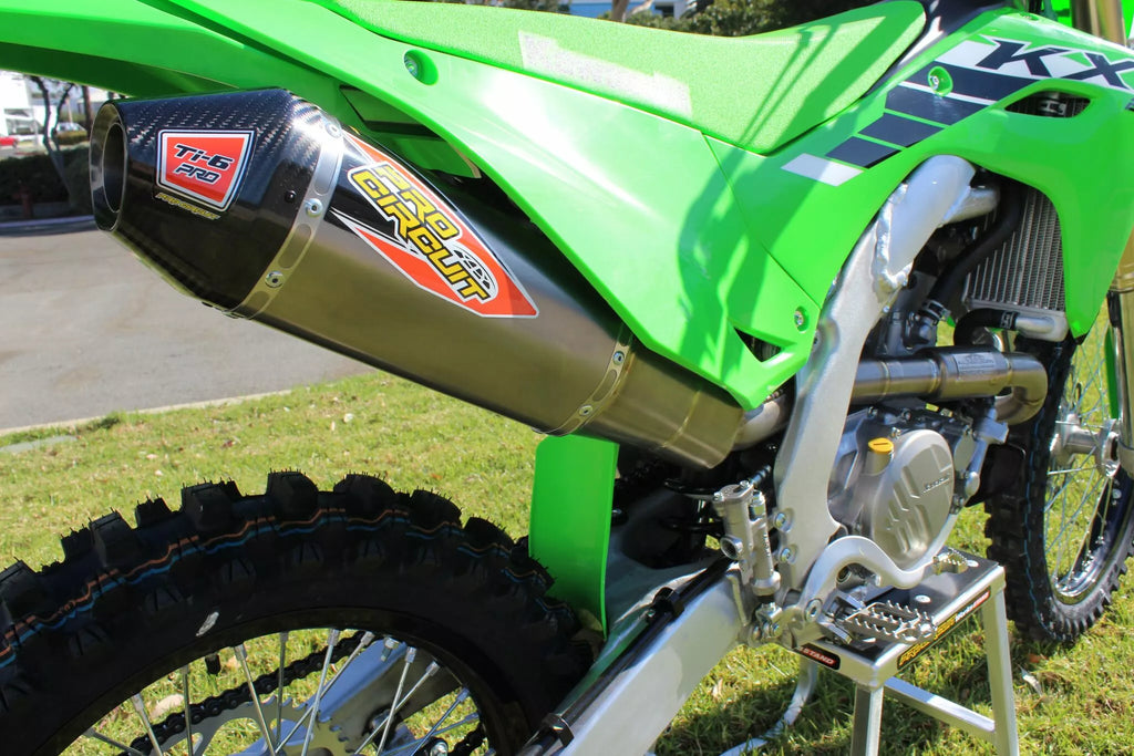 TI-6 Pro TIT/CF-Auspuff für Kawasaki KX250 '25-