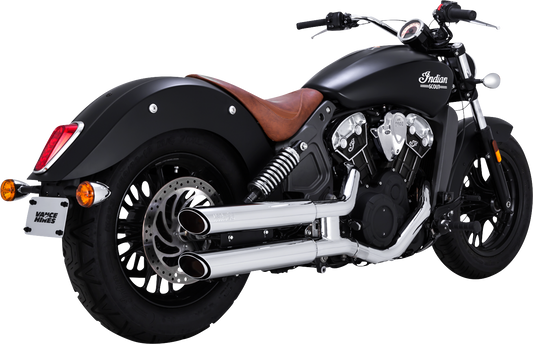 SCARICA VANCE & HINES TWIN SLASH 3 "Slip-ons Chrome per Scout indiano