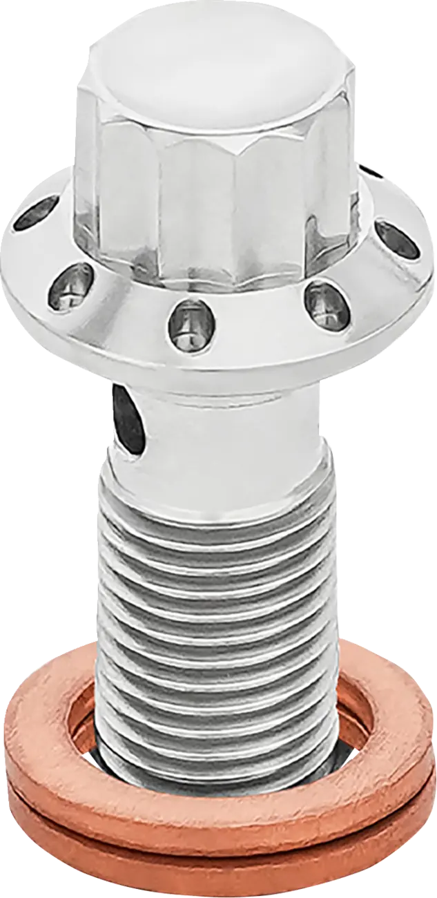 Tornillo banjo Pulido 12 puntos 3/8-24  para Harley Davidson - FLT 00-07
