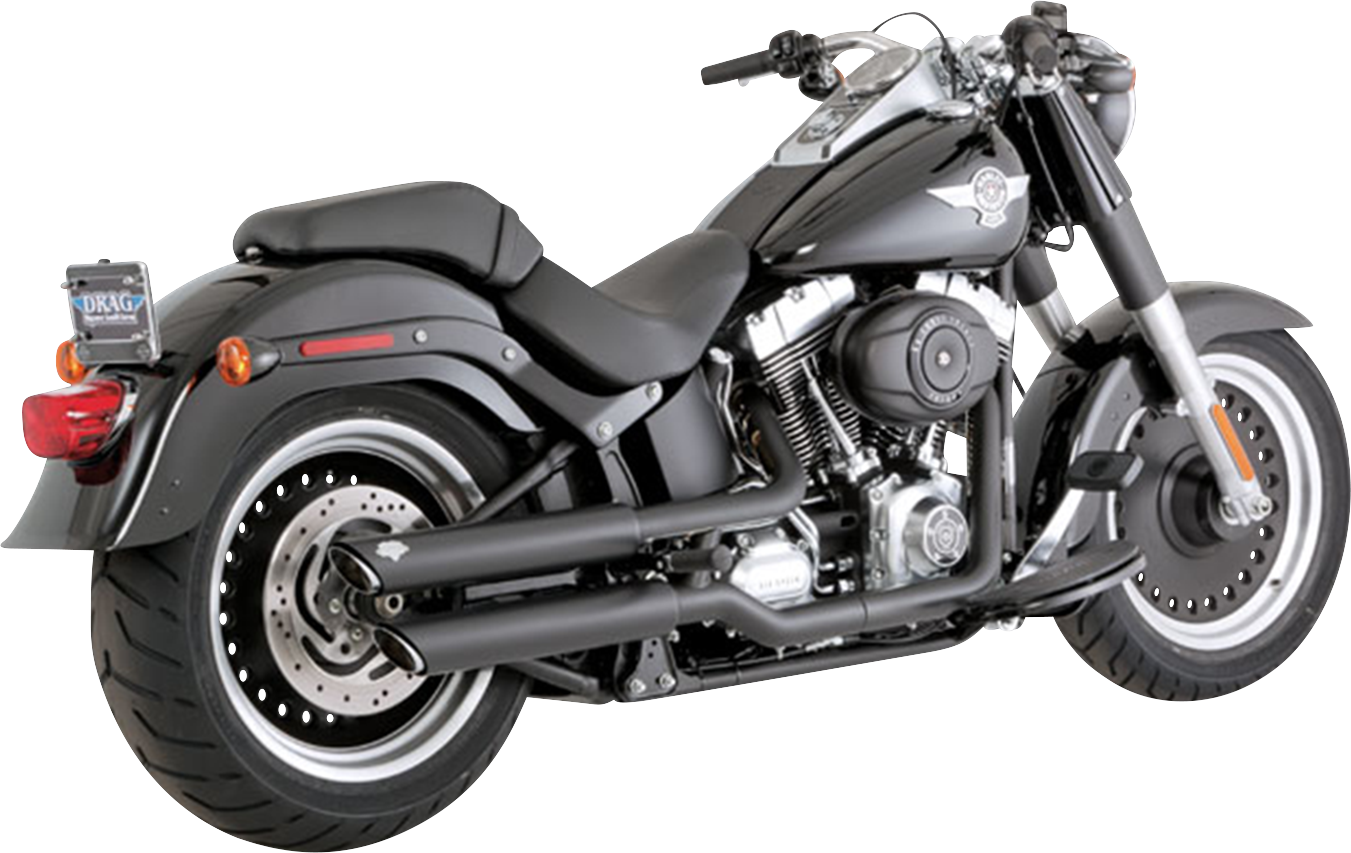 Silenciadores Deslizables Twin Slash De 3" Negros Para Harley Davidson