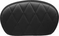 Matte Black Vinyl Single Diamond Sissy Bar Pad for Harley Davidson