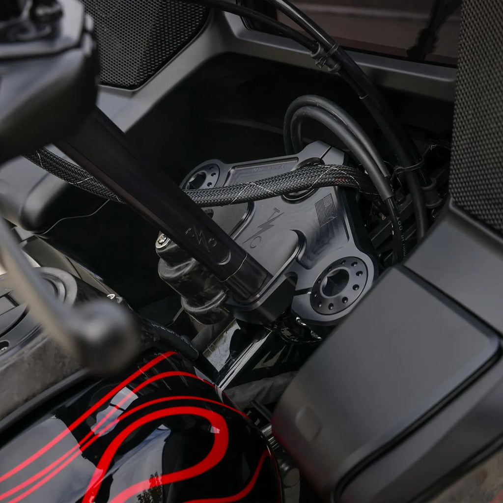 Schwarze Sattelstützen für Harley Davidson