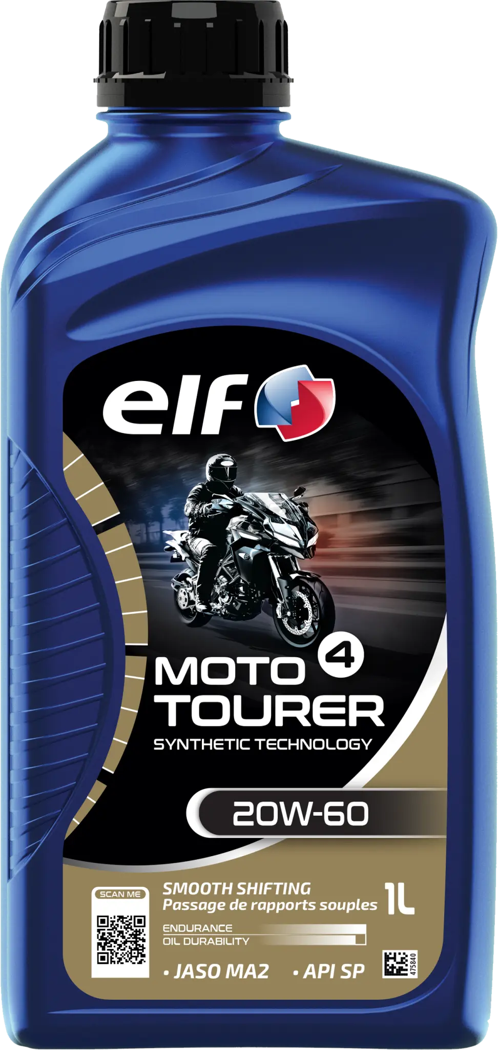 Aceite Motor Sintetico para moto 4 Tourer 20W-60 1L