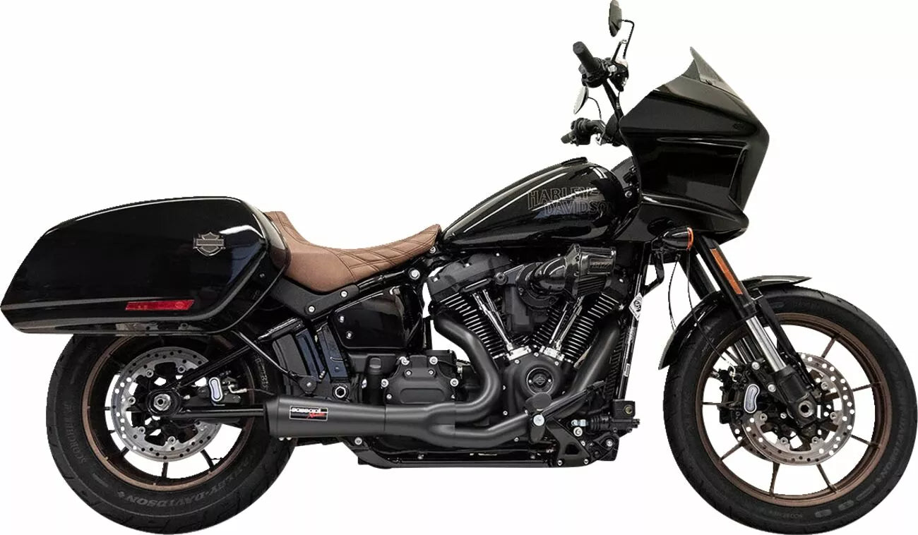 Système d'échappement 2 en 1 The Ripper Short Road Rage Black pour Harley Davidson