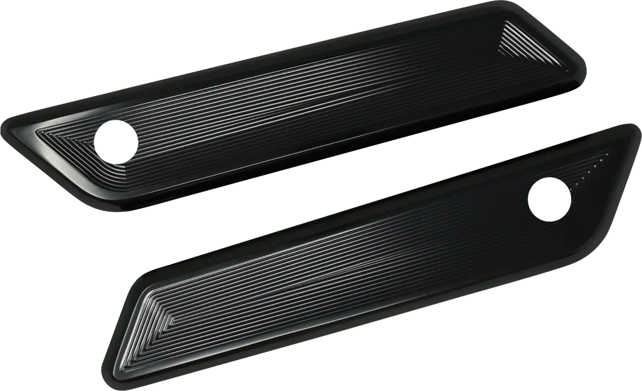Cubiertas de cierre de alforja LATCH COVERS VEKTOR GLOSS BLACK