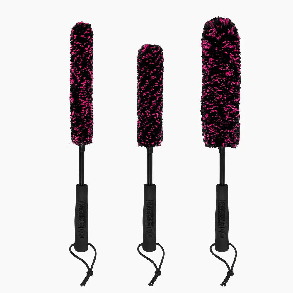 Juego de cepillos de microfibra para detalles x 3 3PK MICROFBR BRUSH Kit