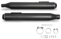 Black Duck, mattschwarze Bombardier-Schalldämpfer für Harley Davidson
