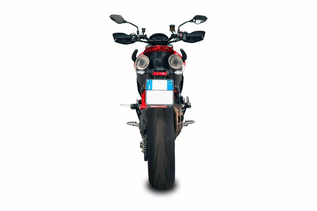 Grid-O Double Slip-On Muffler For Ducati Hypermotard 950 SP ABS 19-21, Hypermotard 950 SP ABS RVE Graffiti Livery 21-24