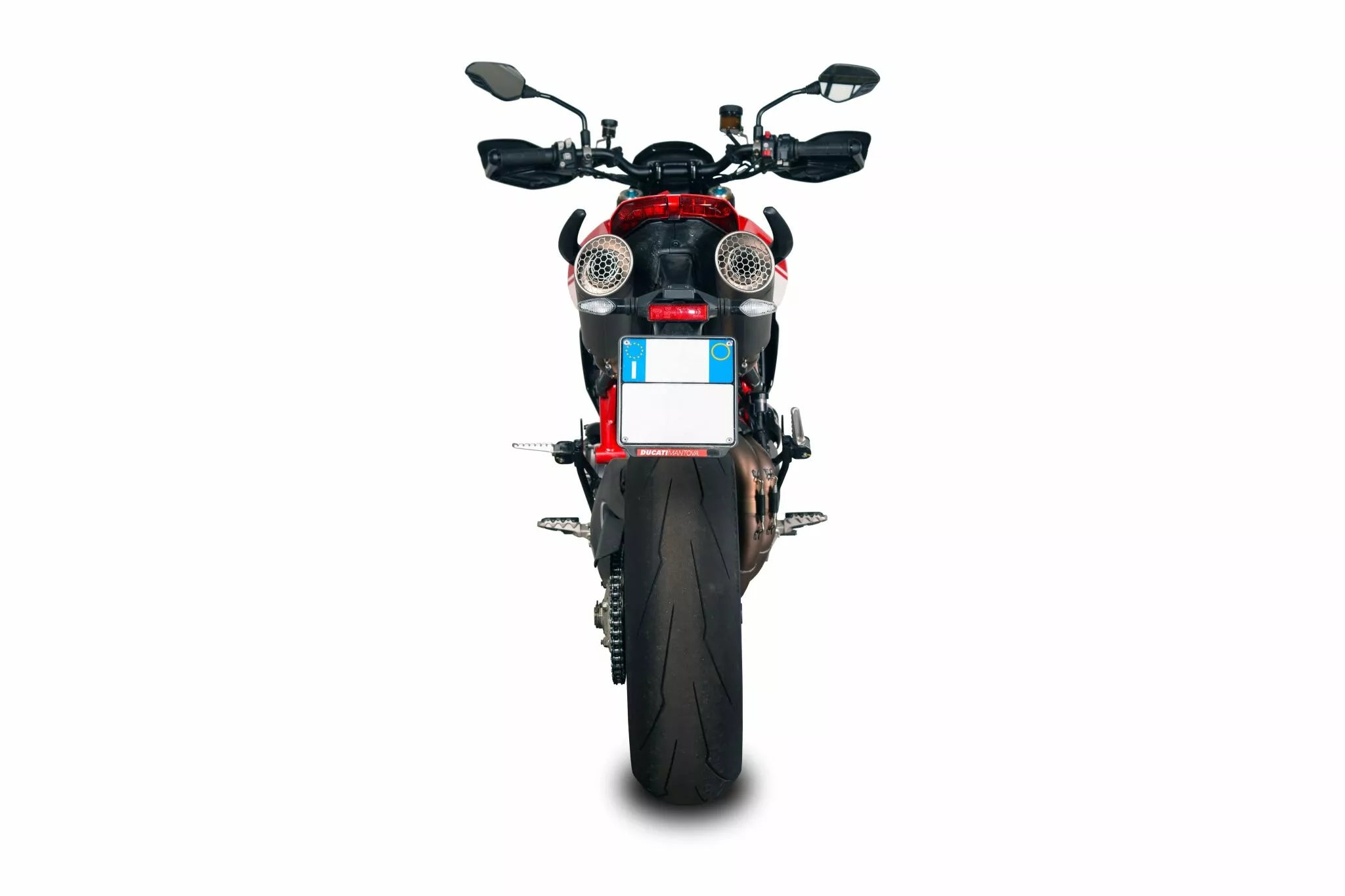 Grid-O Double Slip-On Muffler For Ducati Hypermotard 950 SP ABS 19-21, Hypermotard 950 SP ABS RVE Graffiti Livery 21-24