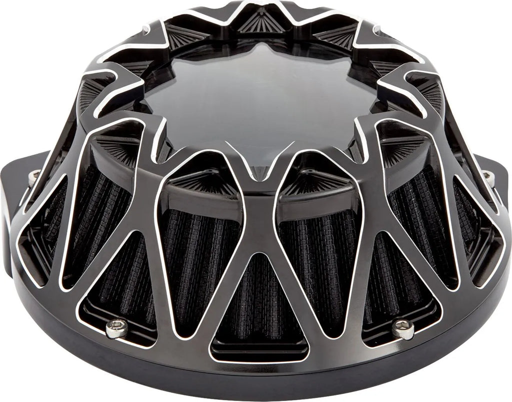 Crossfire Luftfilter schwarz, silber für Harley Davidson FLTR/FLHX