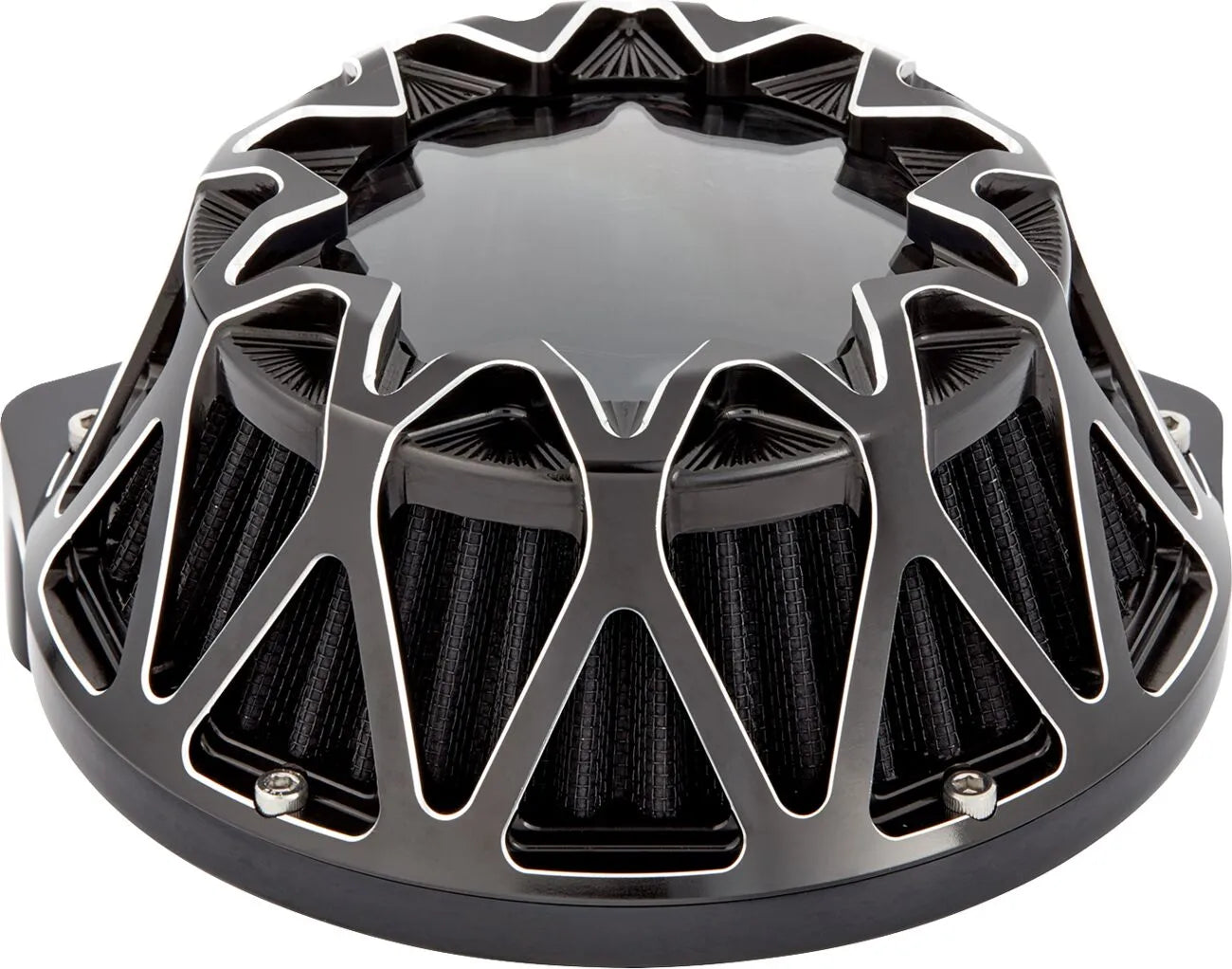 Crossfire Luftfilter schwarz, silber für Harley Davidson FLTR/FLHX