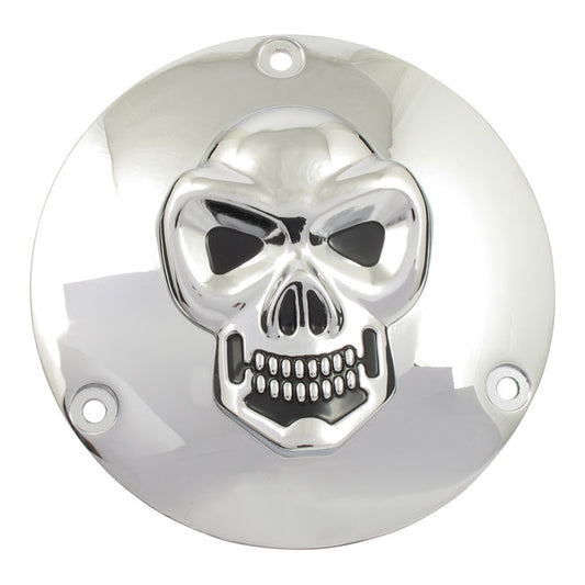 5 holes Derby Skull Cover. Chrome voor Harley-Davidson