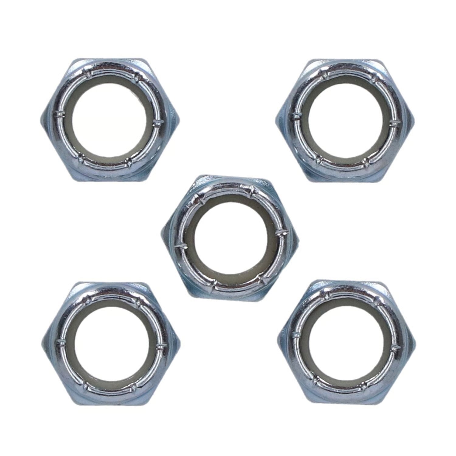 5 Tuerca freno 1/2-20 hexagonal cincada para Harley-Davidson 7844
