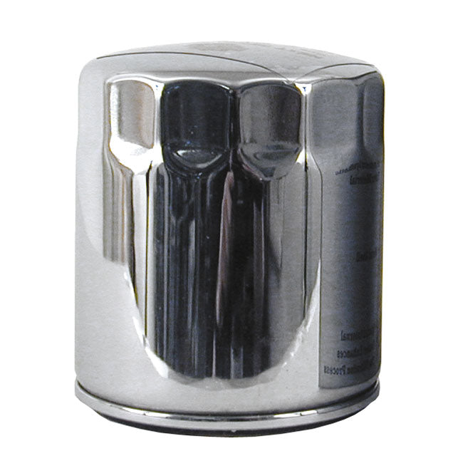 CHAMPION, SPIN-ON OIL FILTER. MAGNETIC, CHROME FOR HARLEY-DAVIDSON