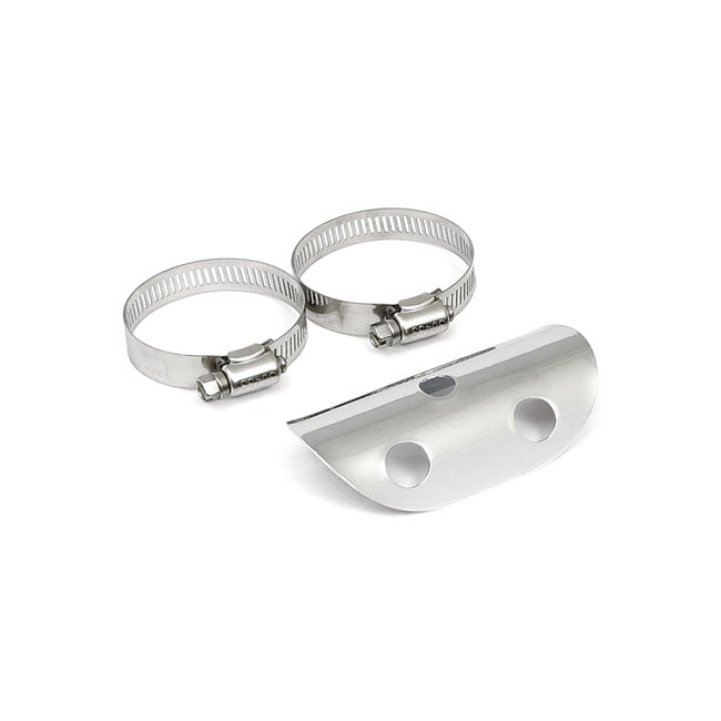 Protección Térmica Universal Con Agujero De Bala 4" De Largo Cromado Para Harley Davidson