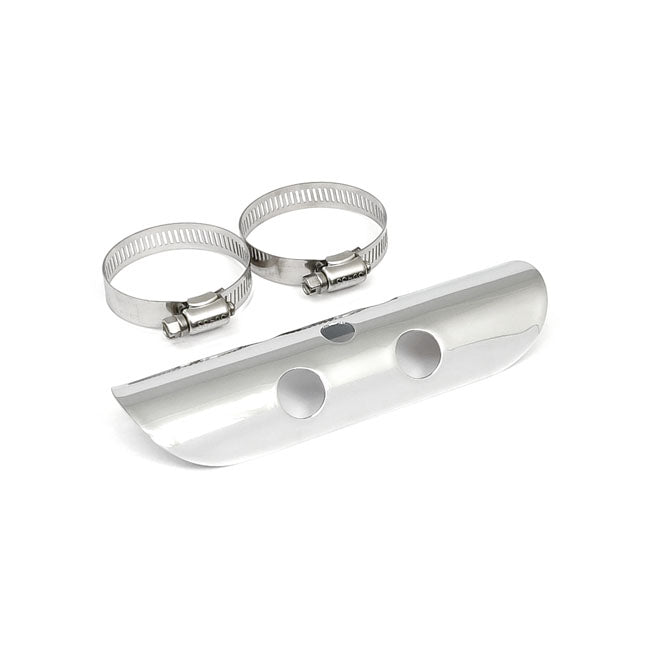 Protección Térmica Universal Con Agujero De Bala 7" De Largo Cromado Para Harley Davidson