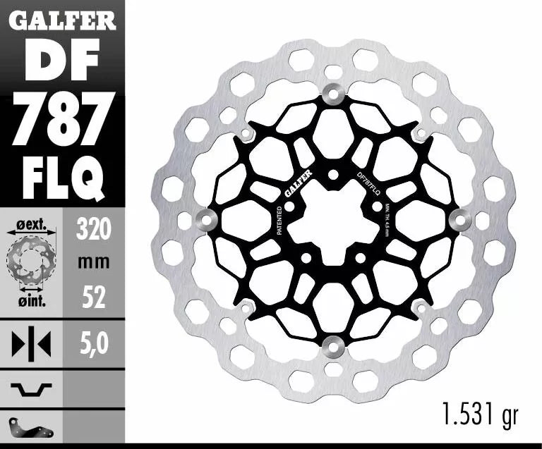 Disque de frein avant, cube flottant pour KTM Duke 690 / R 12-18