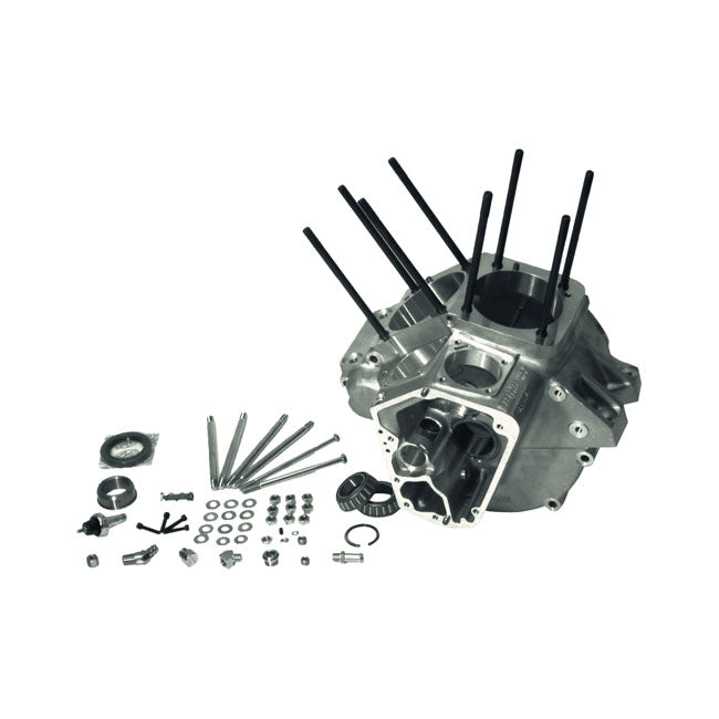 S&amp;S, 92-99 Crankcase Assembly, 3-5/8" Bore. Black For Harley Davidson