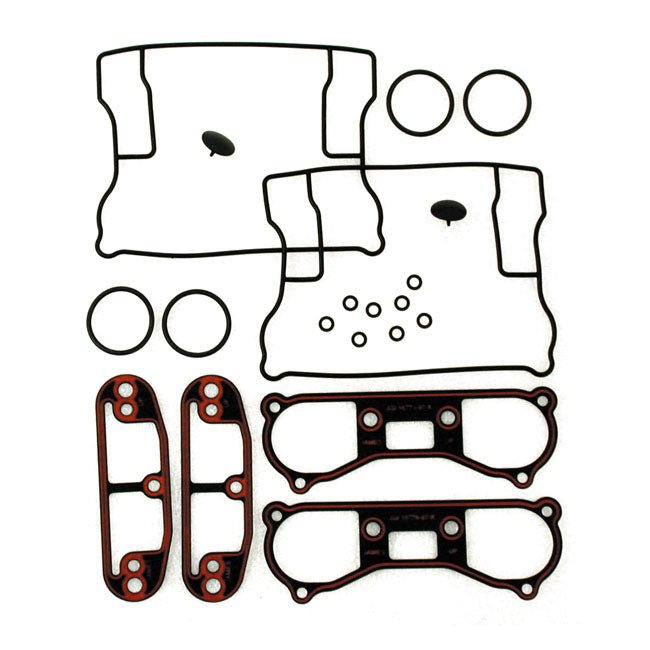 James, S&amp;S Billet Rocker Cover Gasket Set for Harley Davidson