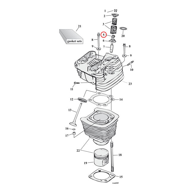 Manley, Juego De Sello De Guia De Valvula. Viton (24) Para Harley Davidson
