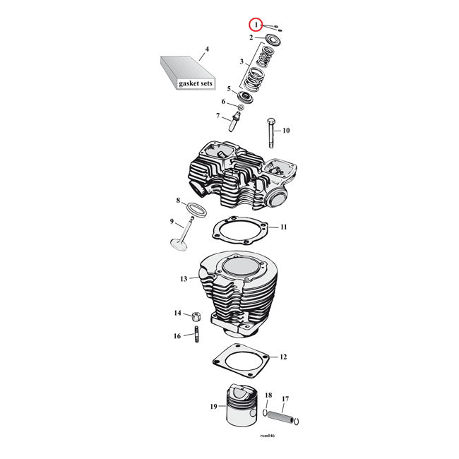 Manley, Juego De Llaves De Valvula (8) Para Harley Davidson